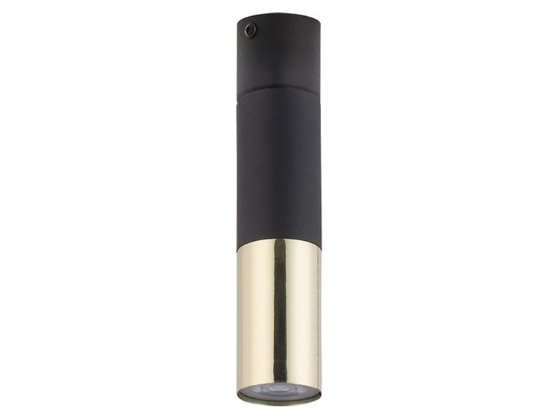Plafon Elit 24 cm metalowy czarno-złoty