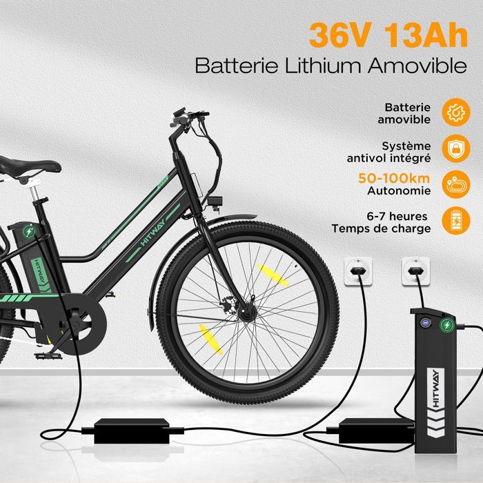 HITWAY Vélo électrique 27.5