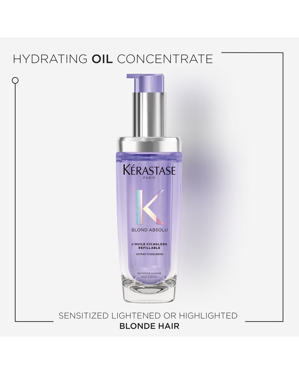 Ulei de păr reparator KÉRASTASE Blond Absolu L'Huile Cicagloss - pentru păr decolorat și blond