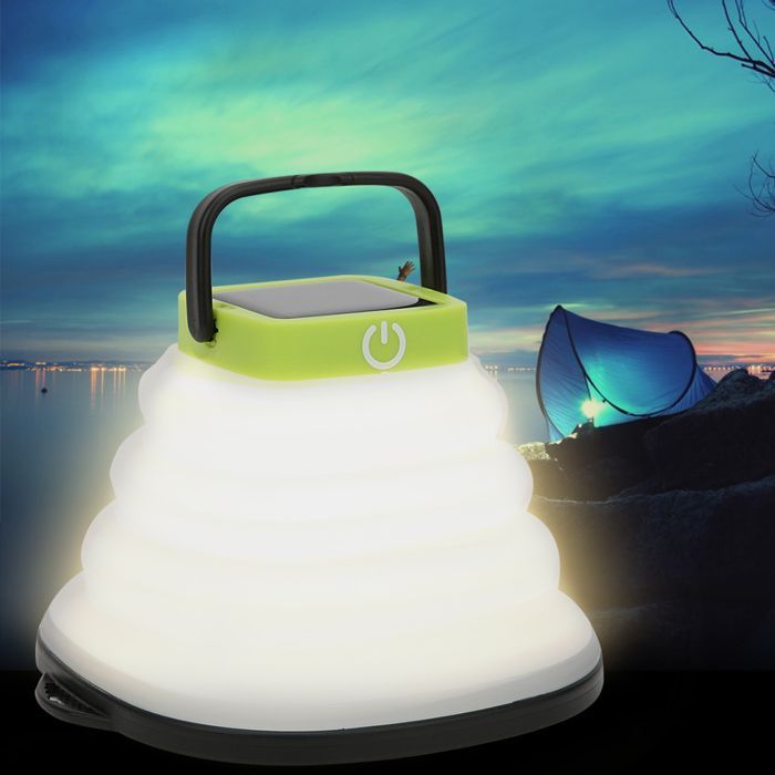 Vvikizy Campinglamp, LED-nachtlampje voor binnen en buiten, flexibel, IP65, geschikt voor kantoorgebruik, zwarte rand