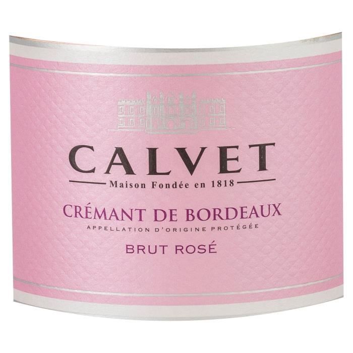 Calvet 2023 Crémant de Burdeos Rosado Brut