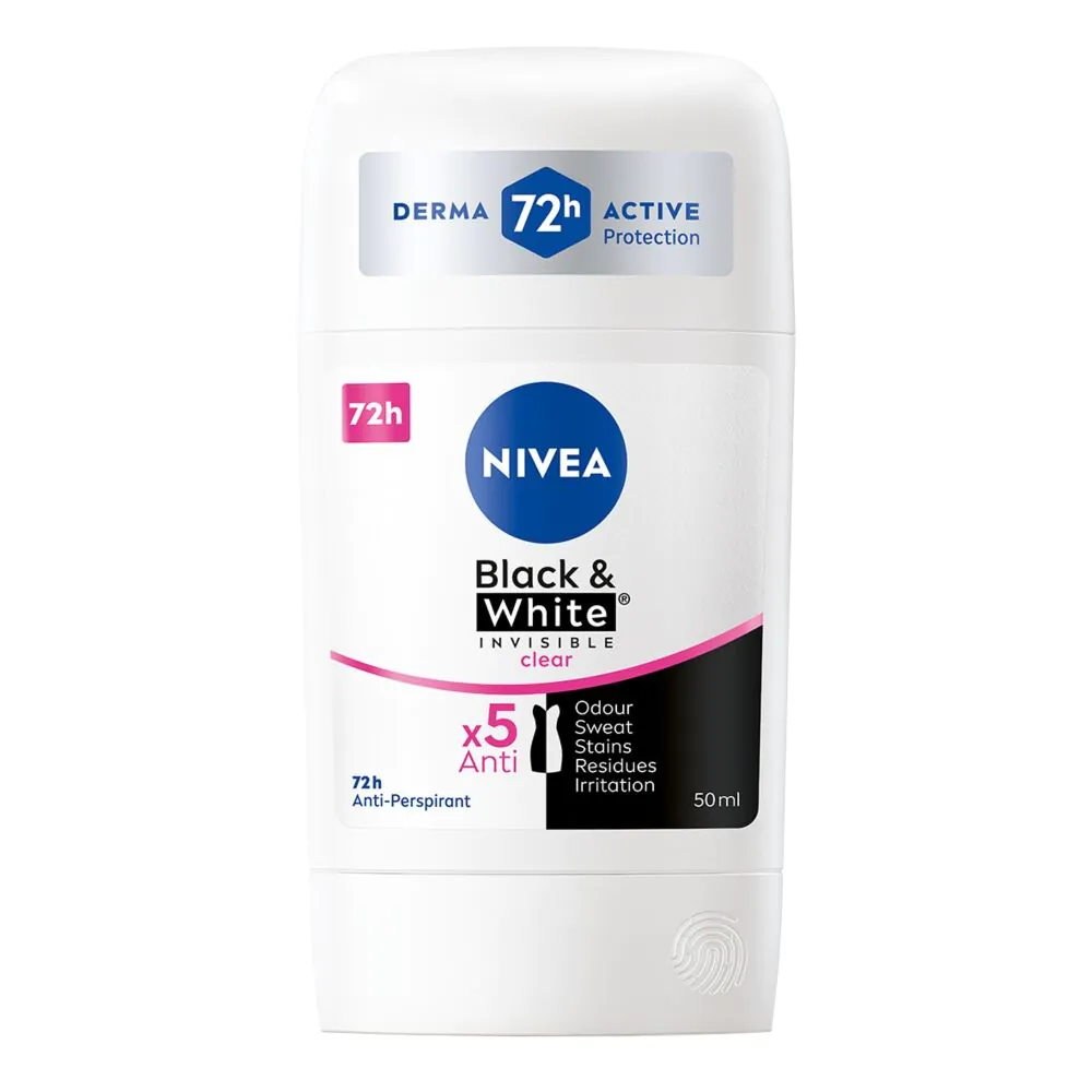 Nivea Deo Ap Sztyft Black & White Clear