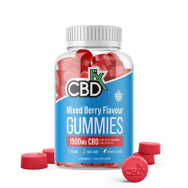 Gomitas de CBD con sabor a frutos rojos de CBDfx, 1500 mg de CBD | Salud | Superdrug