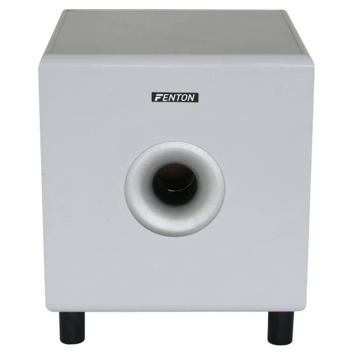 Subwoofer ativo Fenton SHFS08W - Branco, 8 polegadas, 200 Watts, Bass-reflex