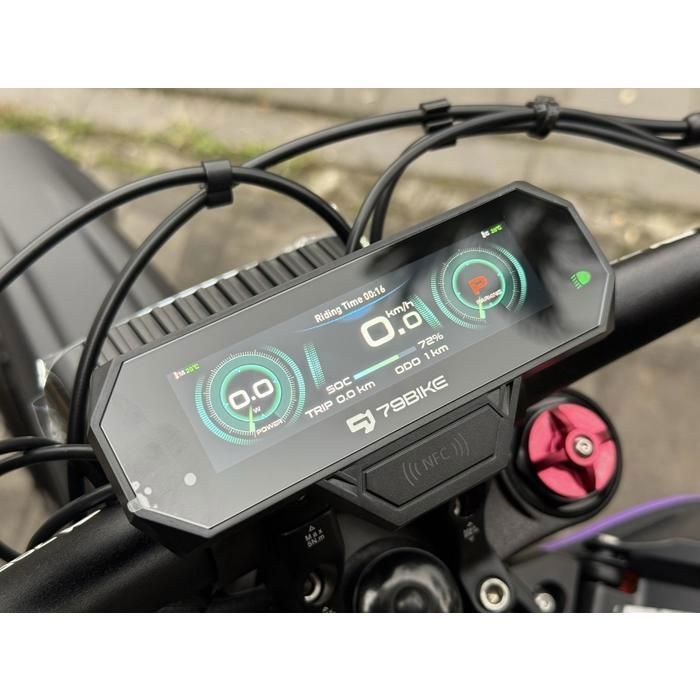 Motocicleta eléctrica para adultos 79Bike FALCON PRO Motor de 8500 W Neumáticos todoterreno Batería de iones de litio de 72 V 35 Ah Velocidad máxima 85 km/h NFC