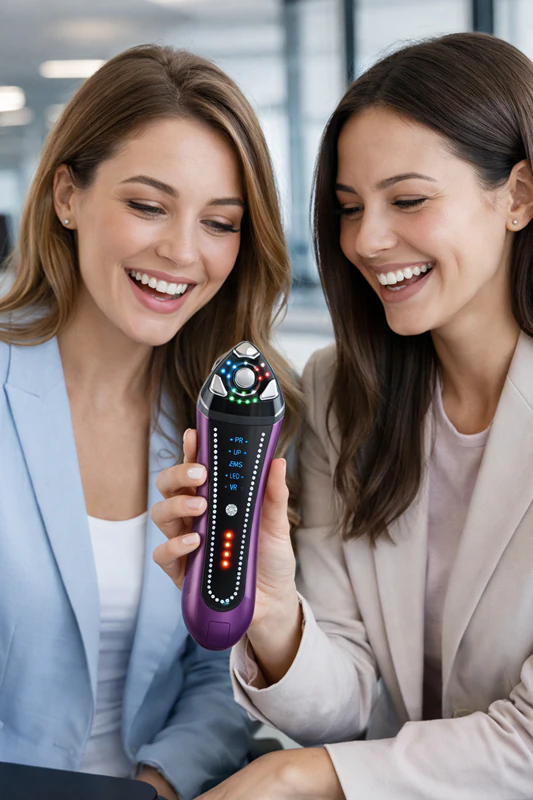 Aparelho de beleza BeautyRelax EMS com aquecimento e resfriamento