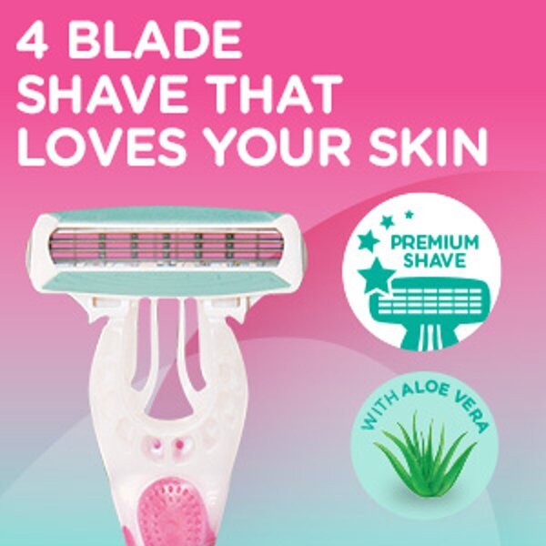 Vienkartiniai skustuvai „Wilkinson Sword Quattro Smooth Sensitive“, 4 vnt.