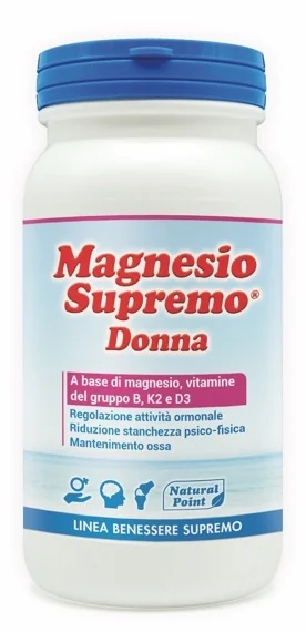 SUPREME MAGNESIUM Magnesio supremo para mujeres 150 g Complemento alimenticio con magnesio y vitaminas