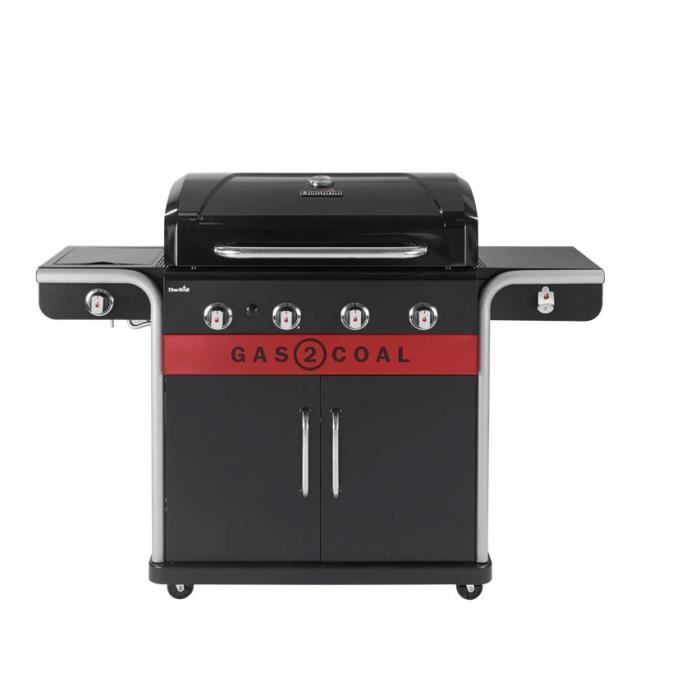Barbacoa híbrida de carbón y gas CHAR BROIL GAS2COAL 440 para exteriores con quemadores de 15,2 kW