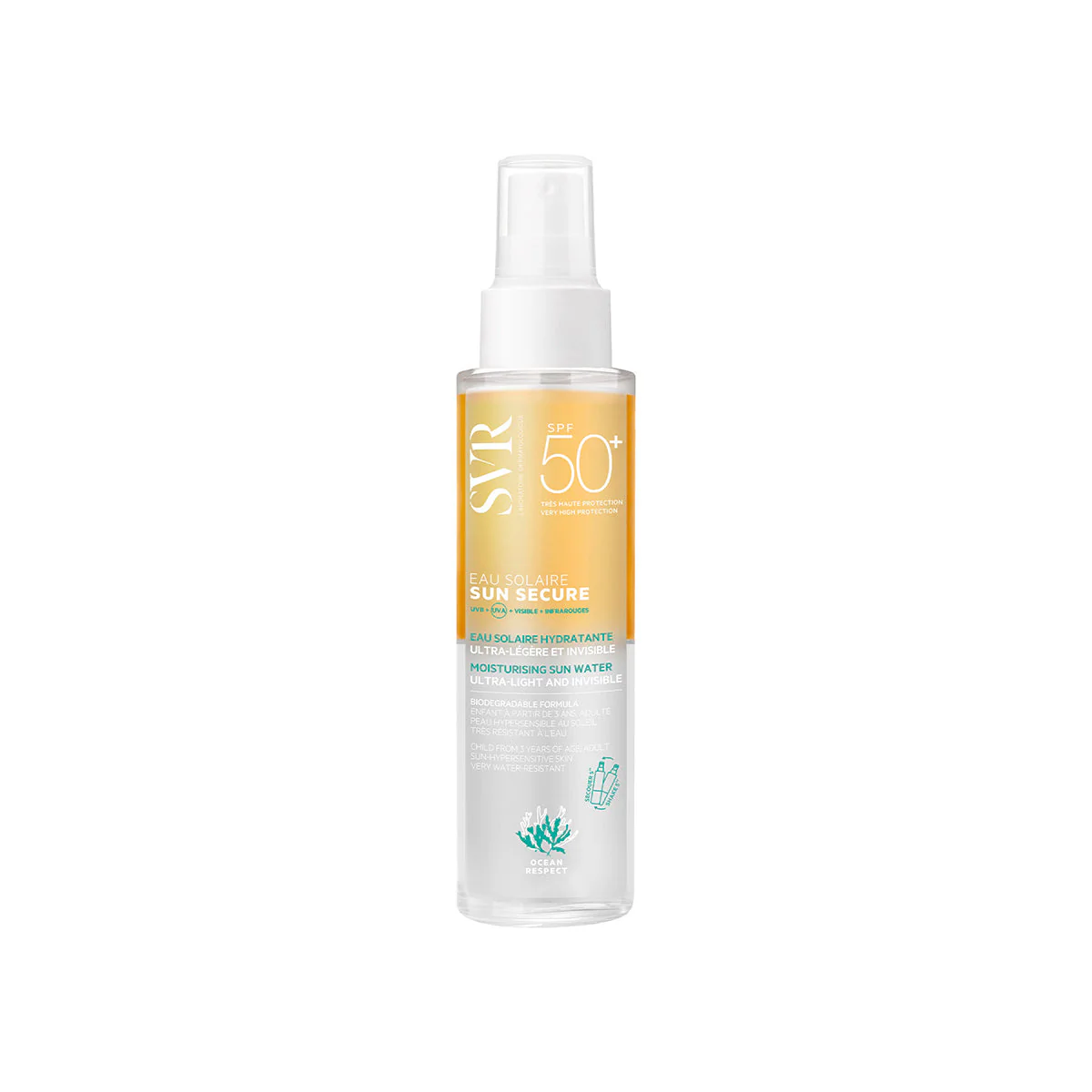 Sun Secure Eau Solaire SPF50+ - Spray solare corpo alta prot.