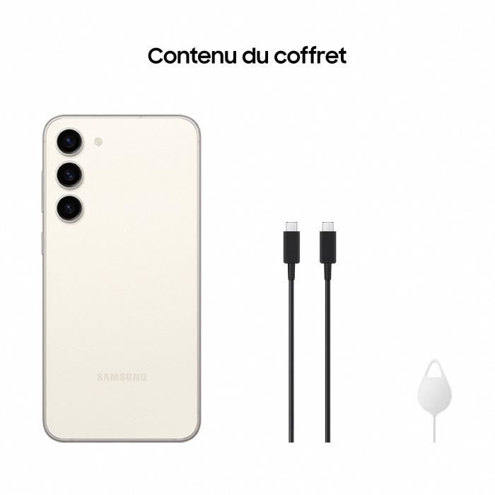 SAMSUNG Galaxy S23 plus 256Go Crème