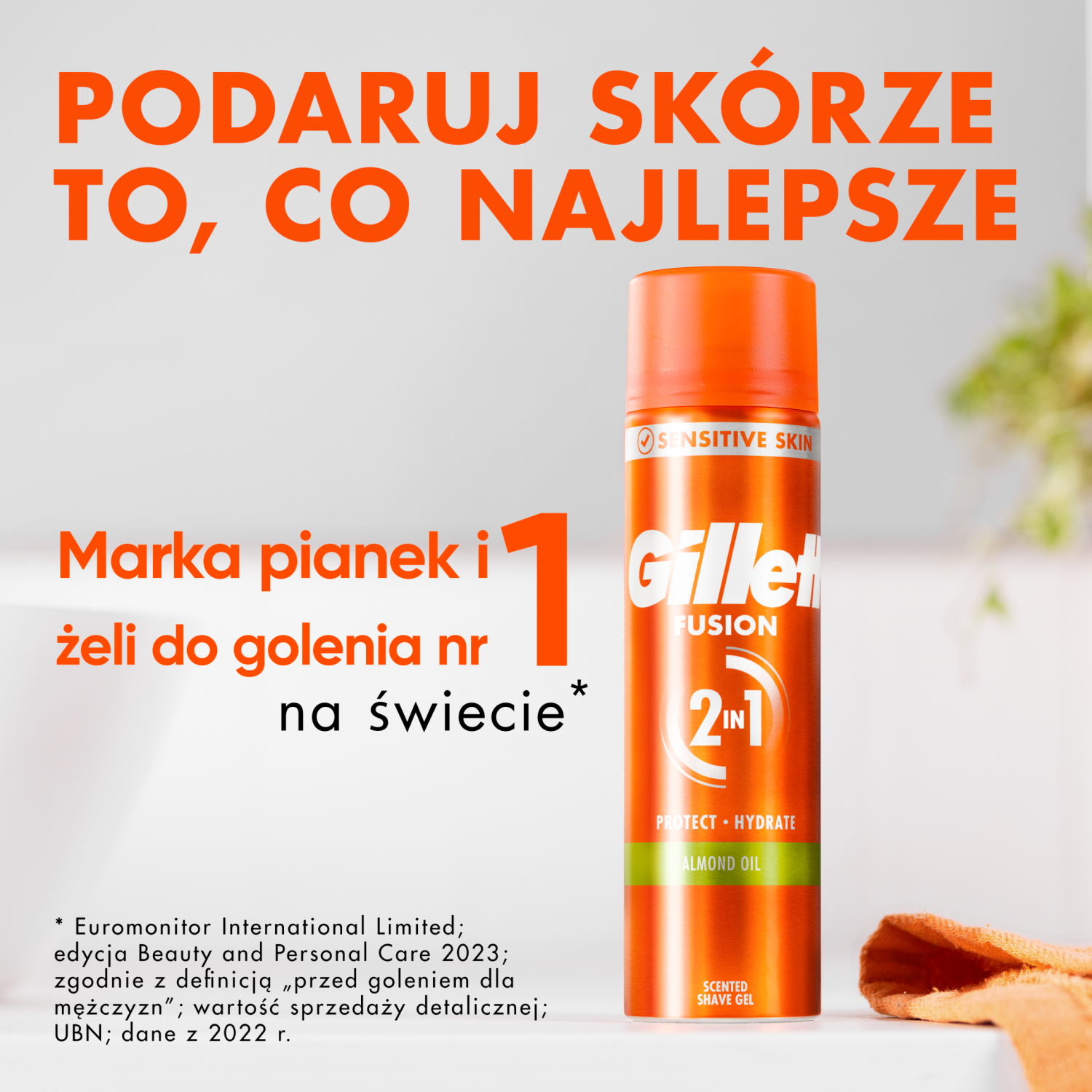 Gillette Moisturizing Shaving Gel 75ml Fusion 5