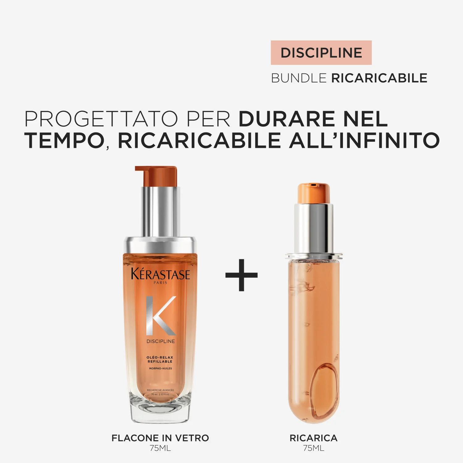 Discipline L'Huile Oléo-Relax - Olio Capelli Styling & Finish, Olio Capelli