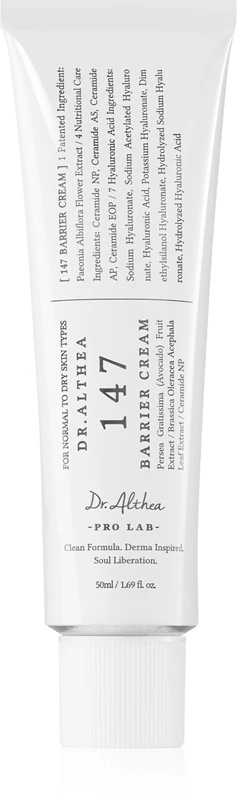 Hranilna krema Dr. Althea 147 Barrier Cream za krepitev kožne pregrade