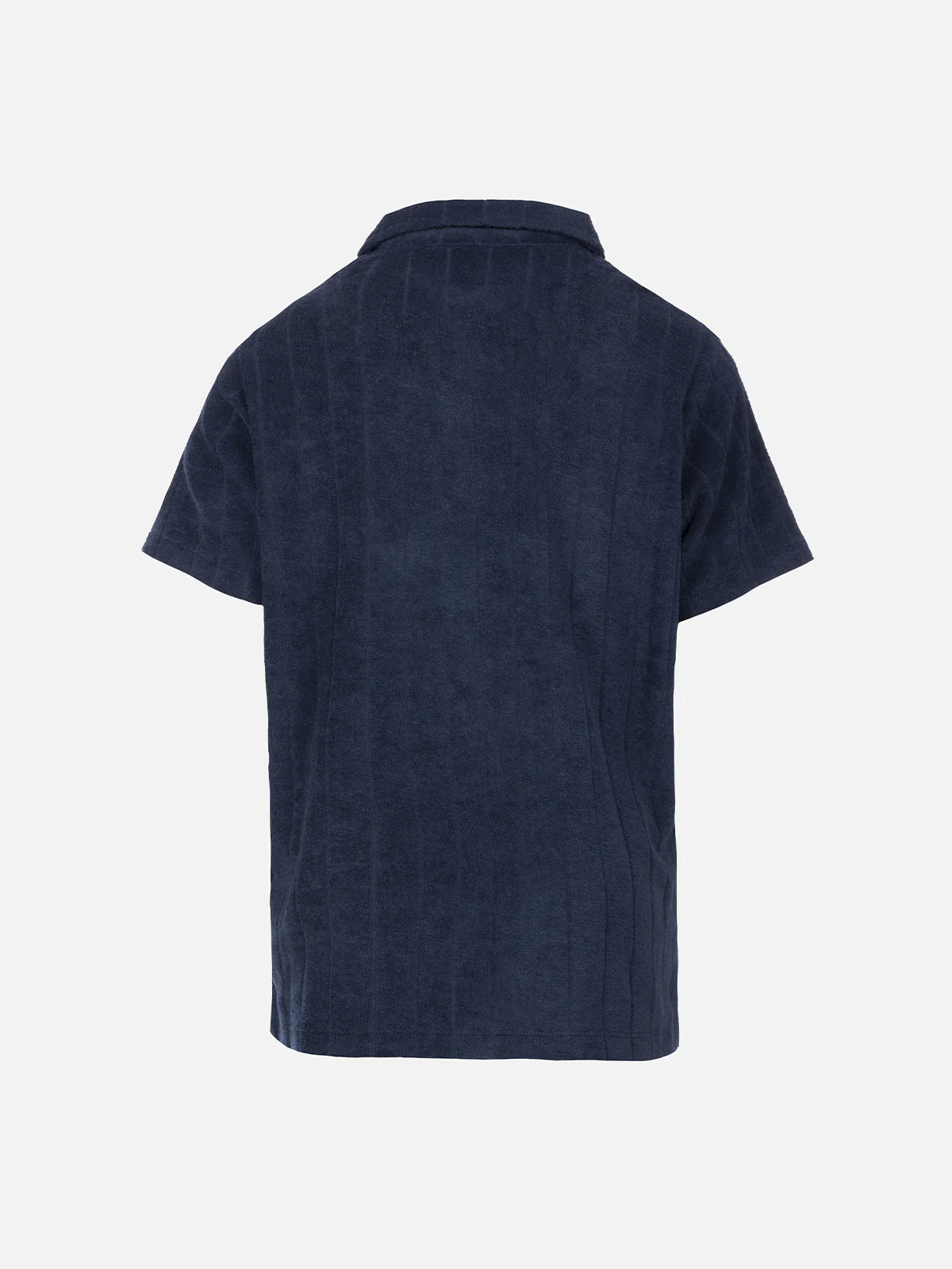 Polo da bambino in spugna blu navy Jeremy Jr con motivo a righe in ril