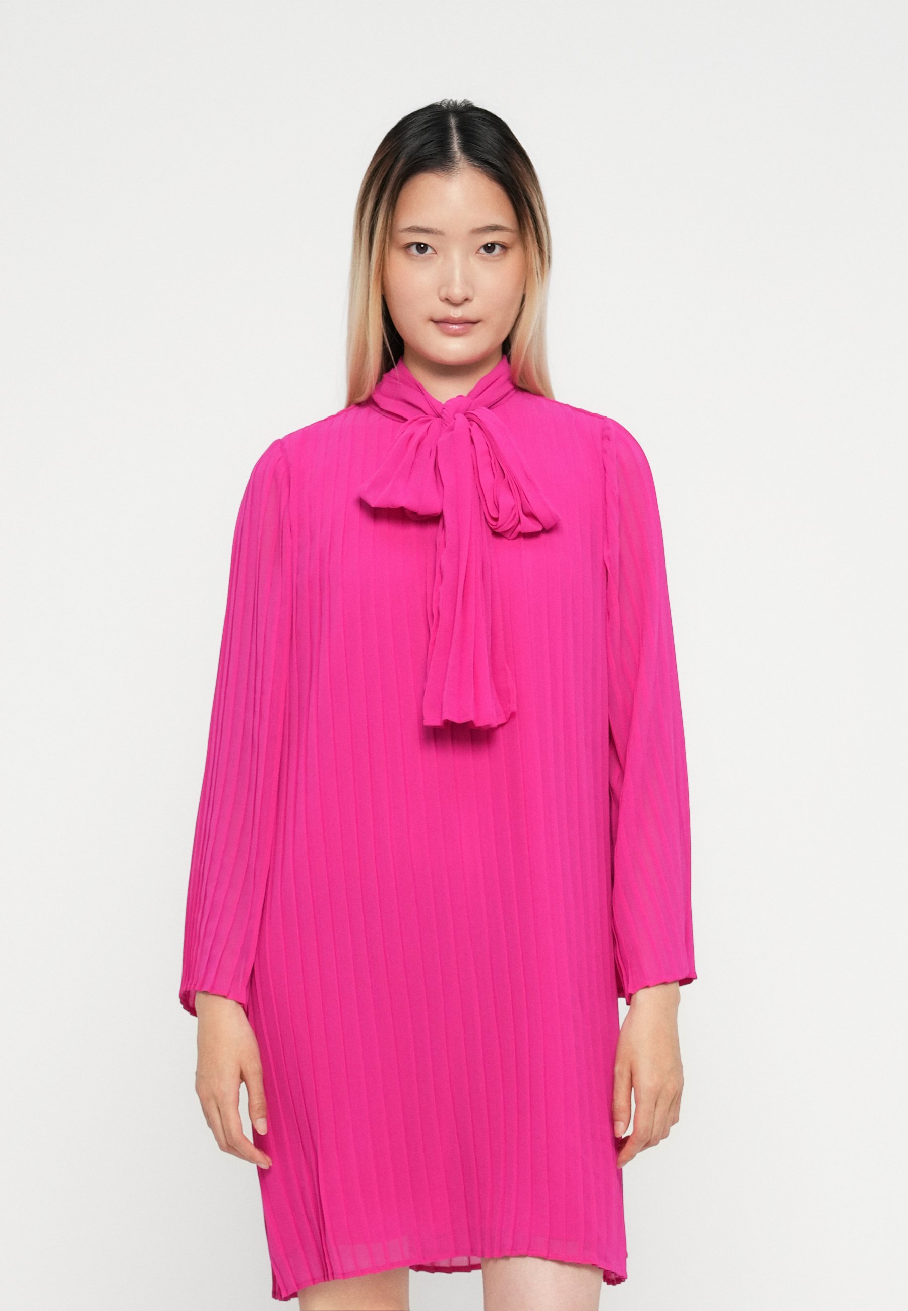 YAS YASRAMA JURK MET STRIK IN DE HALS - Dagjurk - roze violet