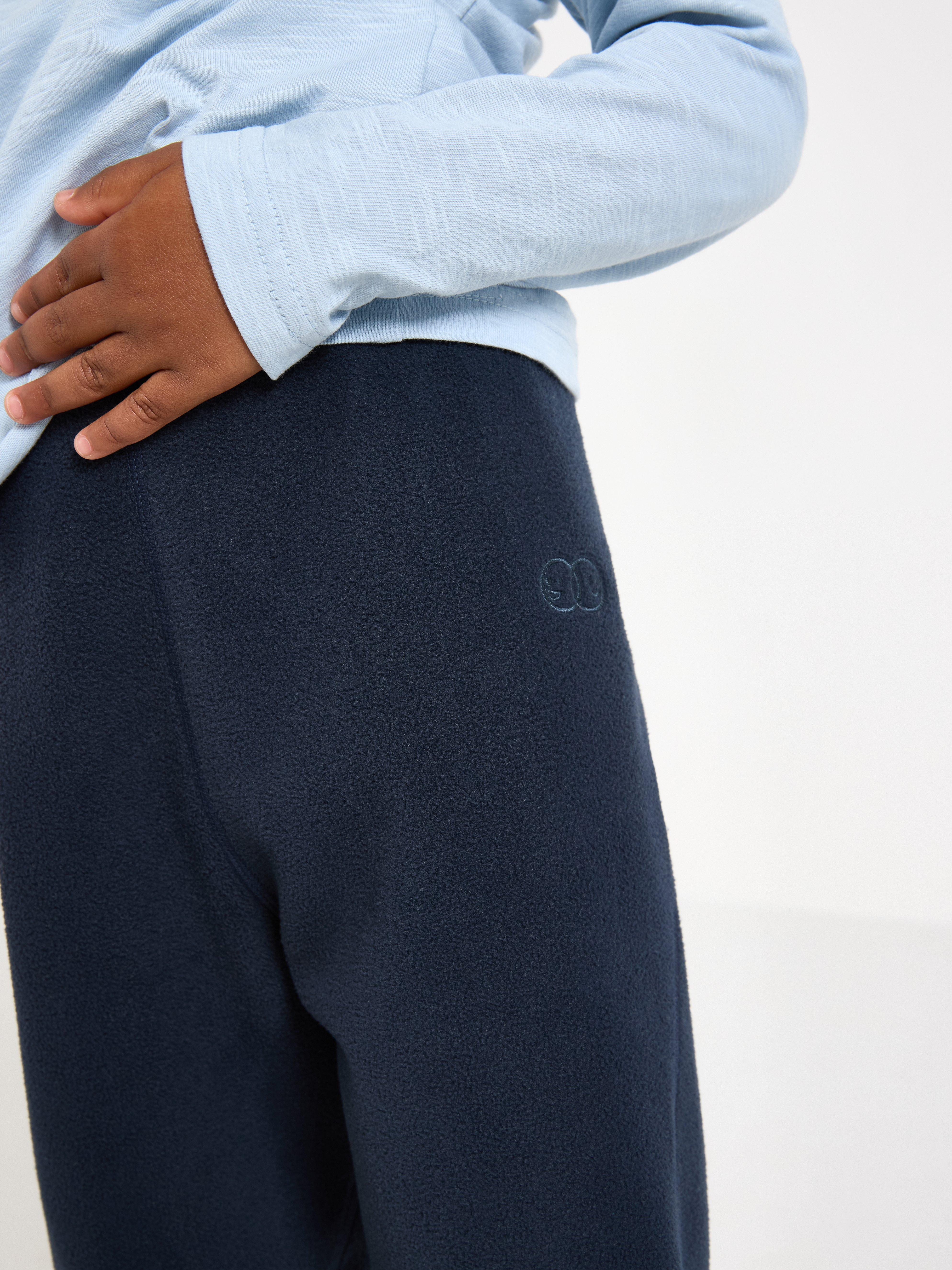 Pantalones impermeables de forro polar cortavientos – Ropa deportiva infantil azul marino oscuro