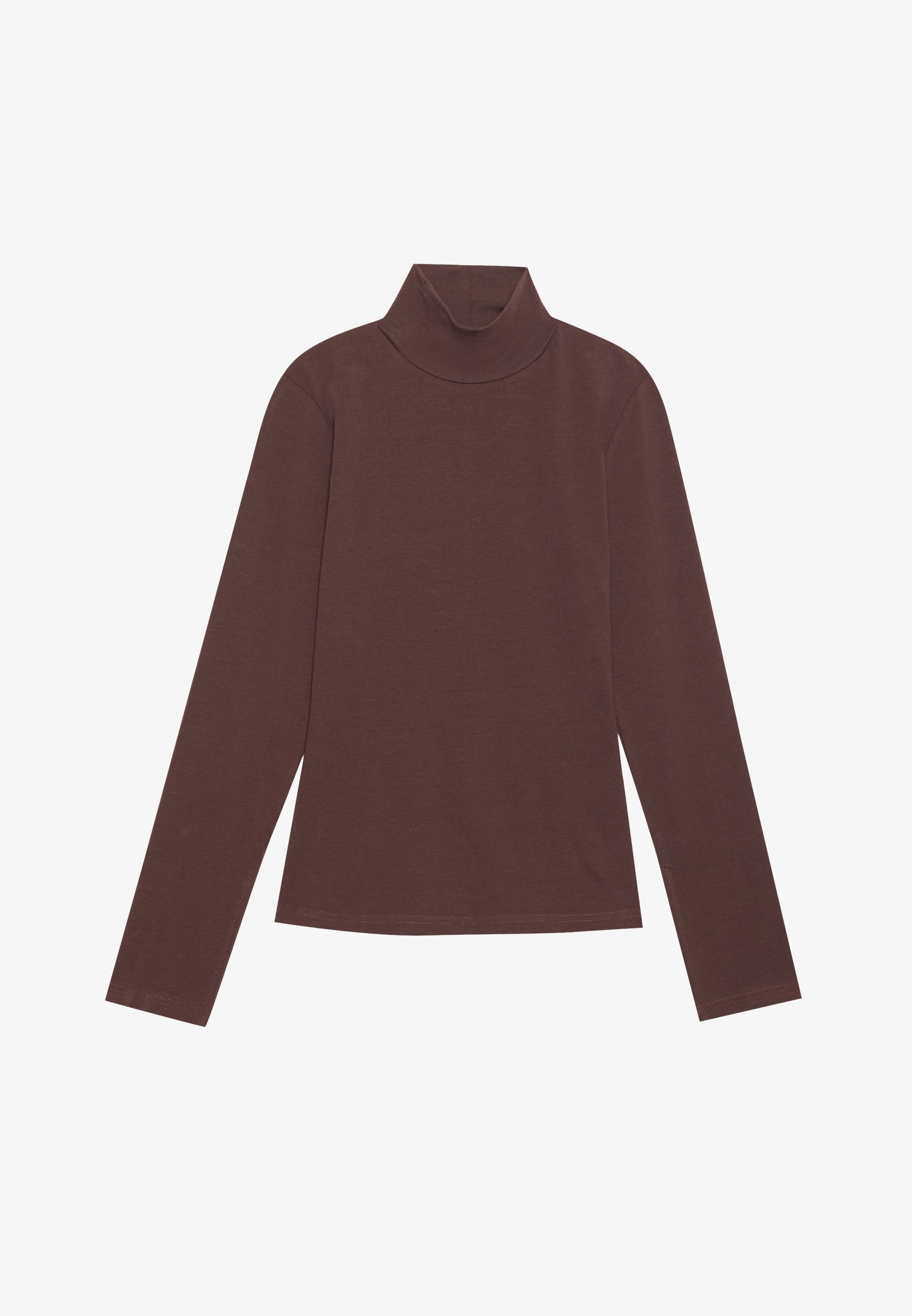 Anna Field top met lange mouwen - donkerbruin
