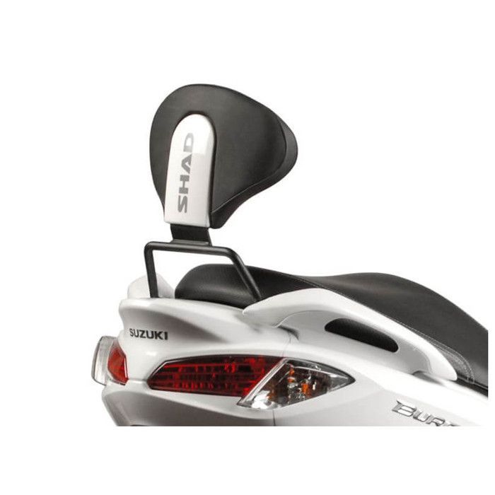 Motorcycle Backrest - SHAD - Suzuki Burgman - Black - Passenger Comfort - Universal