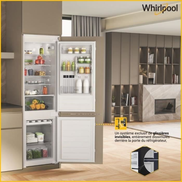 Frigorifero combinato - WHIRLPOOL - WHC18D071A1FR - Da incasso - 268 L - LessFrost - Classe energetica E - 177x54x54,5