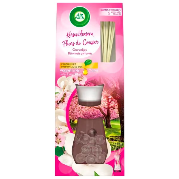„Air Wick“ eterinių aliejų mišinio lazdelės „Cherry Blossom“, 33 ml