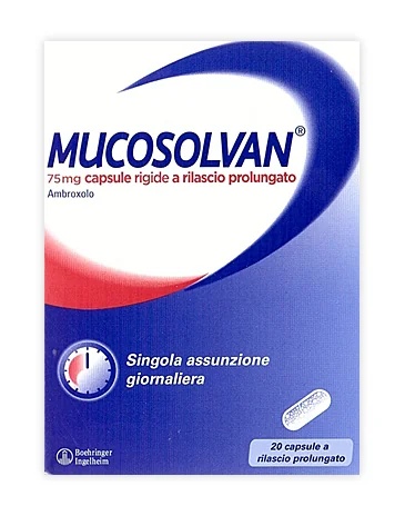 MUCOSOLVAN Mucosolvan 75 mg 20 harde capsules met verlengde afgifte Ambroxol