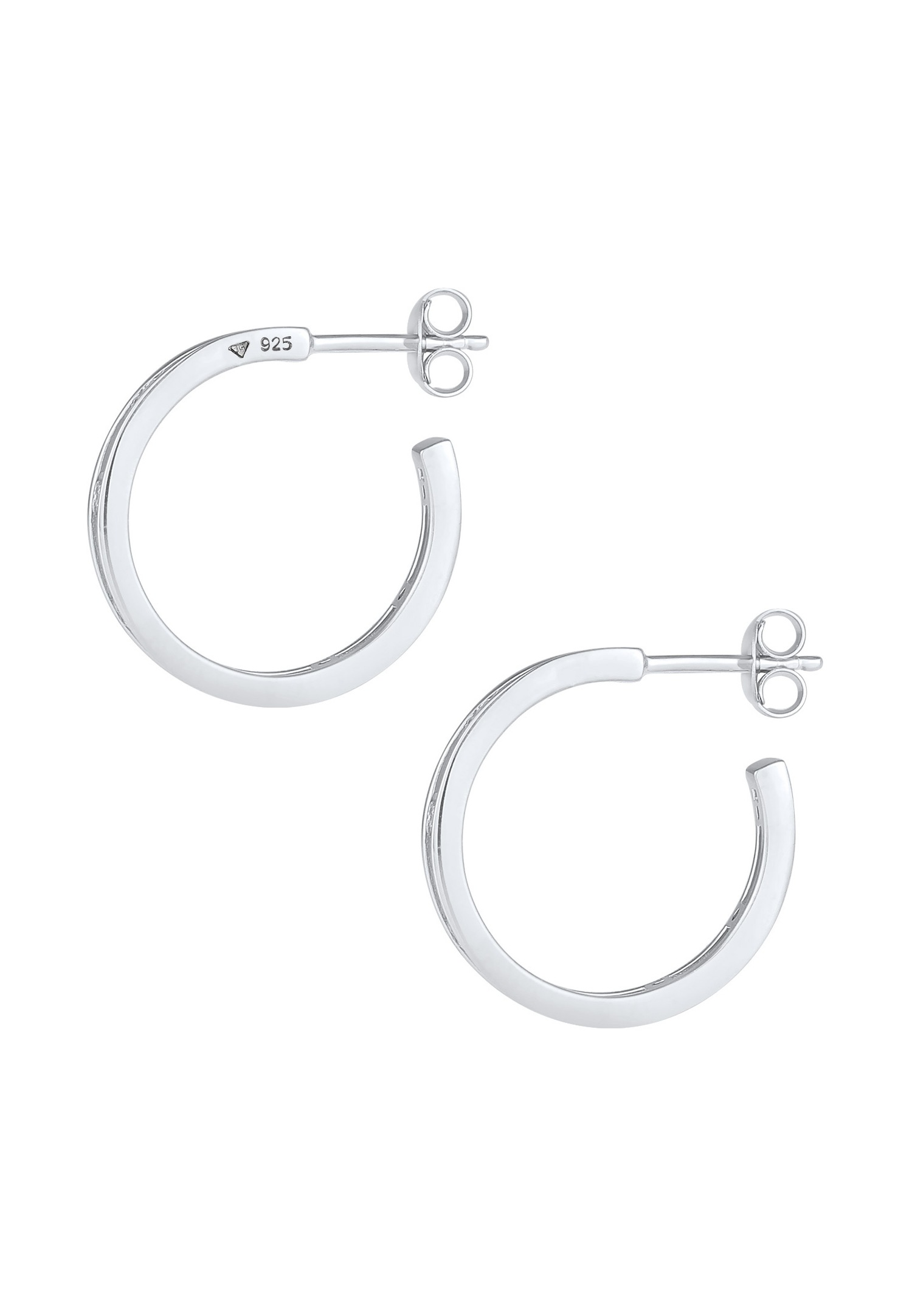 Elli Les dames créoles se branchent sur la tendance classique avec une pierre précieuse de zircone en argent sterling 925 plaqué or