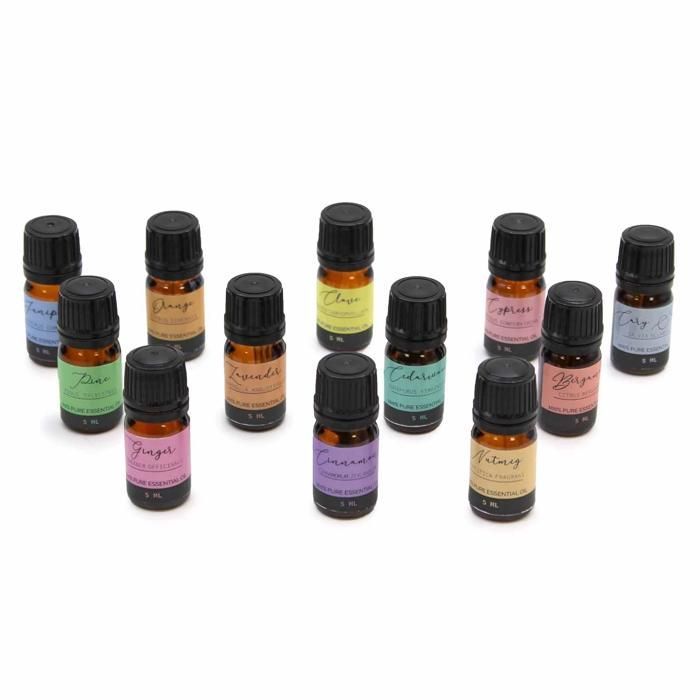 Caja de regalo con set de aceites esenciales para aromaterapia