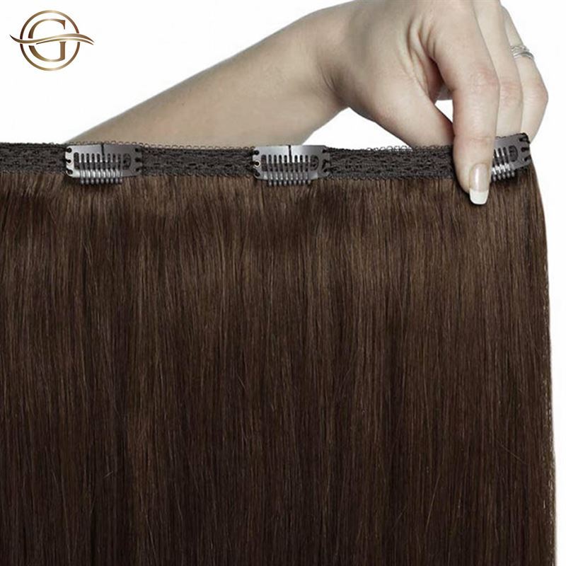 Gold24 Extensions GOLD24 Clip-in Extensions #4 Hnedé - 60 cm - 1 kus