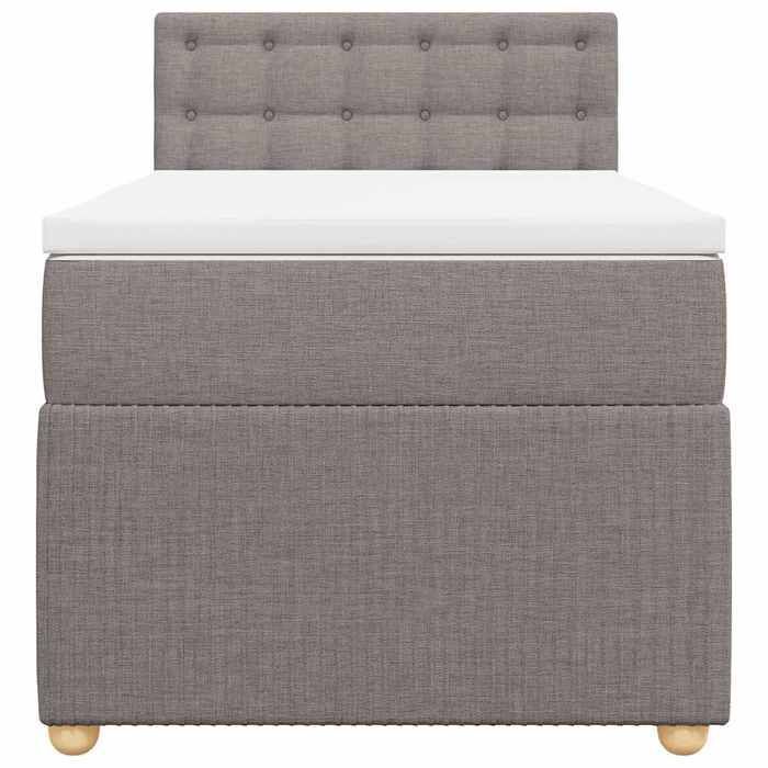 Struttura letto con materasso - Maison Exclusive - Tortora - 80x200 cm - Massimo relax
