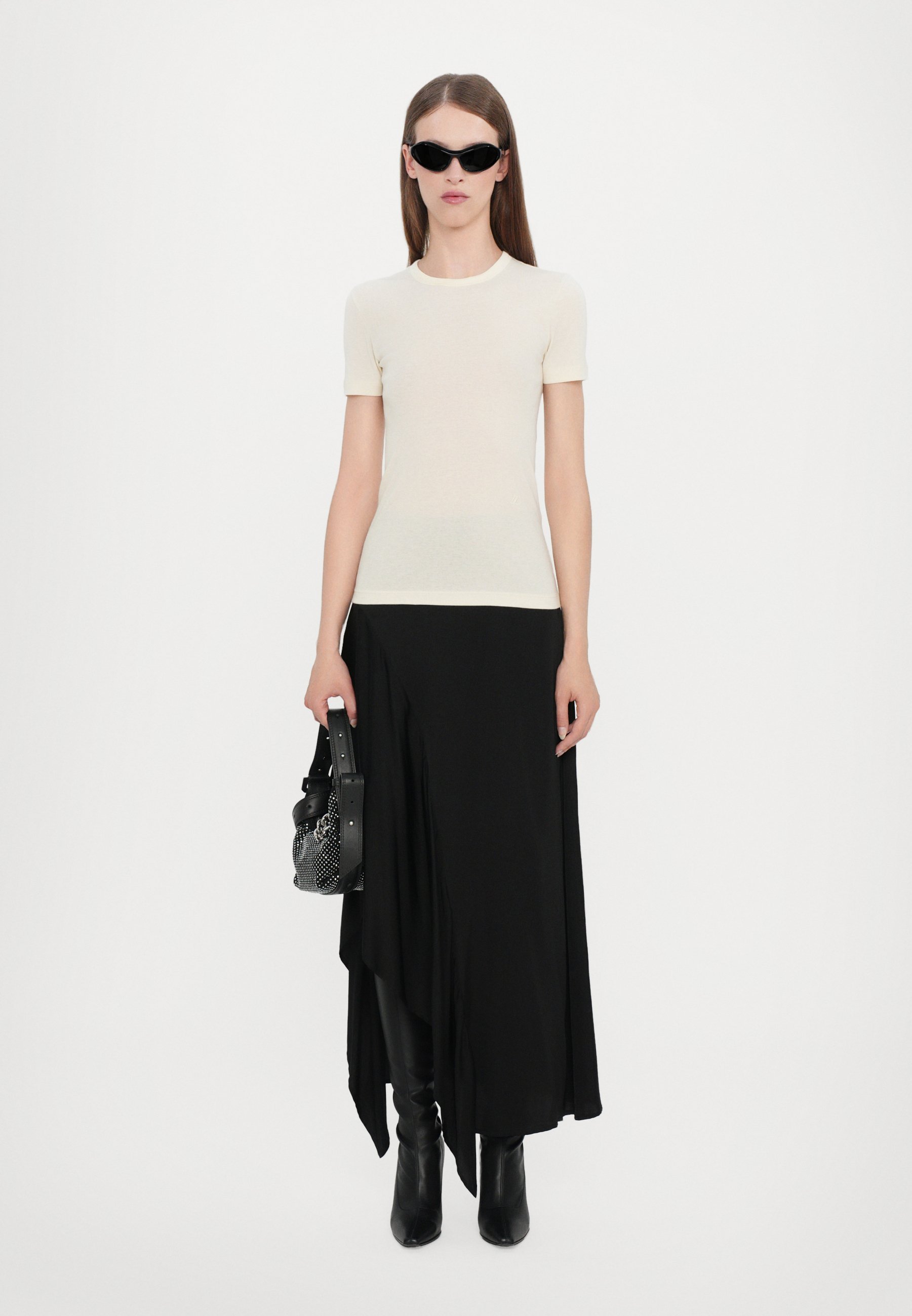 Helmut Lang SHRUNKEN TEE  - Basic T-shirt - white