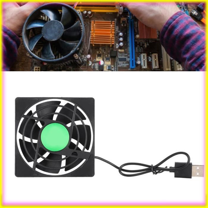 Ventilador de radiador Keenso, ventilador enfriador, máquina de refrigeración USB para router, PC, caja, vídeo, proyector.
