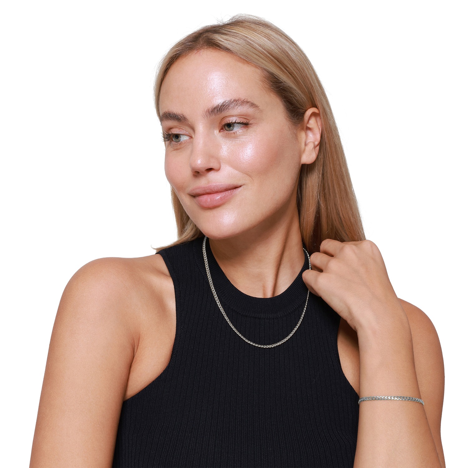 Heideman Set de bijoux Luana couleur argentée polie