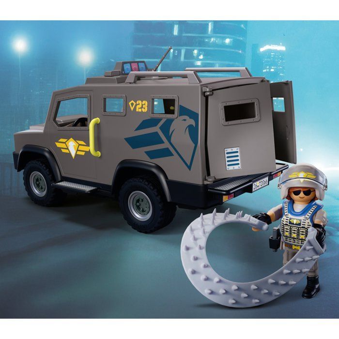Playmobil 72066 Furgoneta de Intervención de Fuerzas Especiales, Acción en la Ciudad, Policía, Pack Promocional, 56 piezas, a partir de 4 años