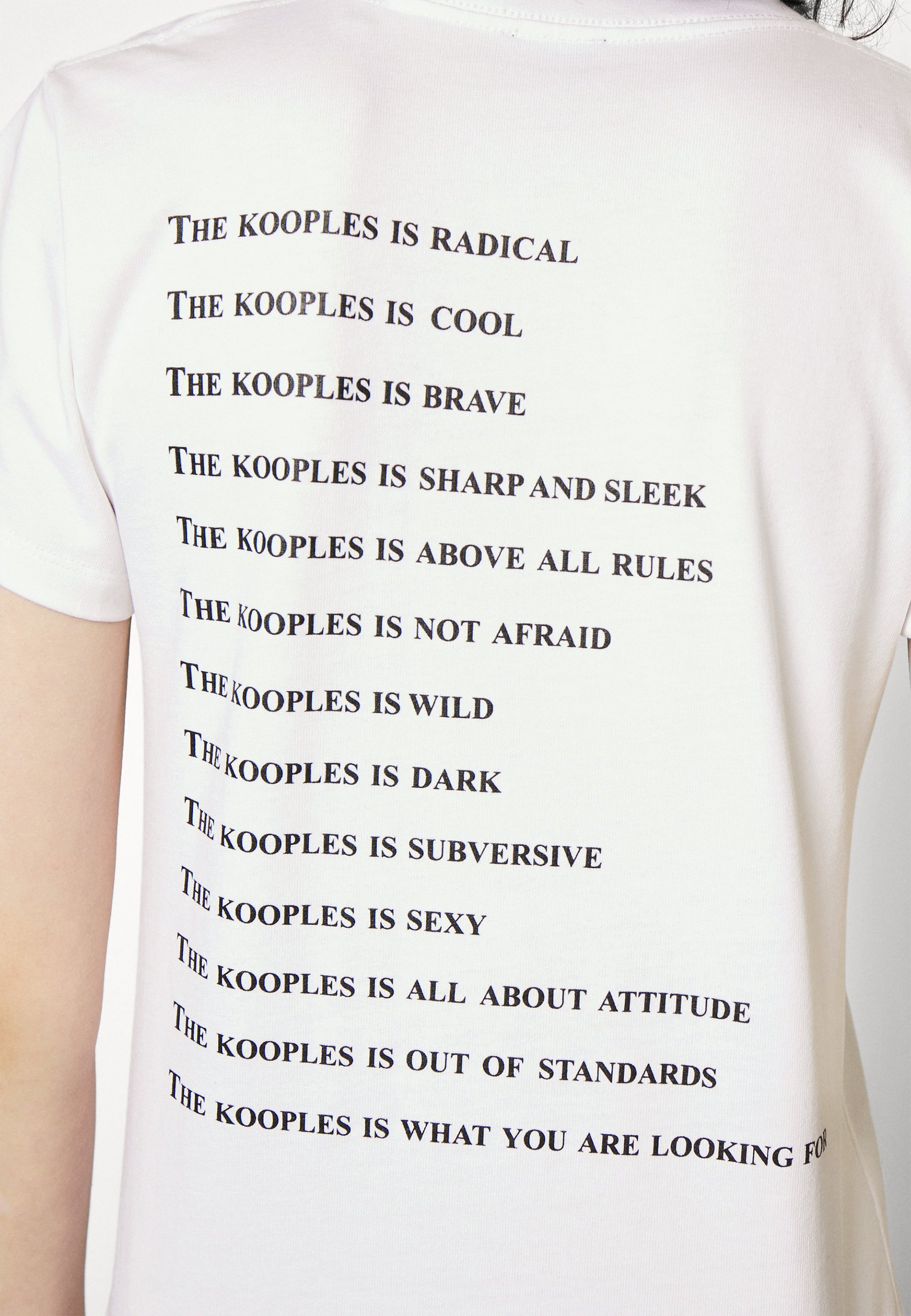 Het Kooples T-shirt met print - wit