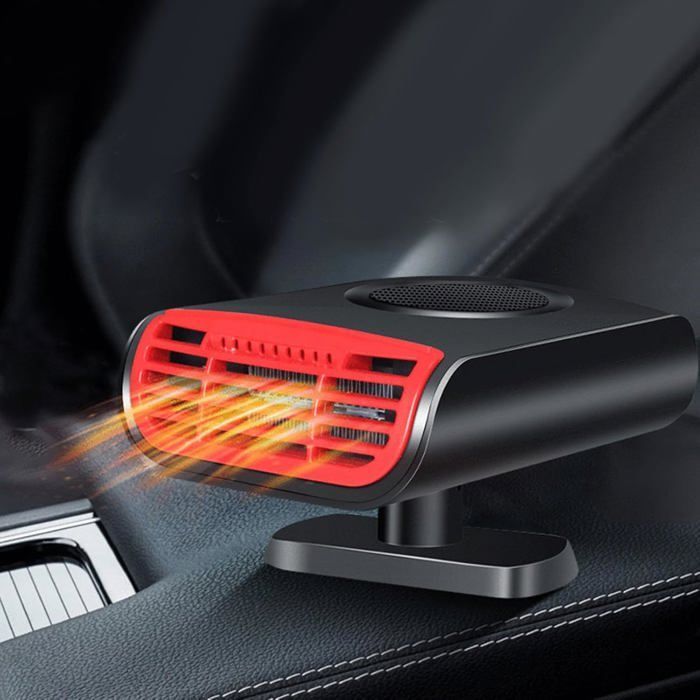 Calefactor y ventilador portátil de 12 V para coche y autocaravanas.