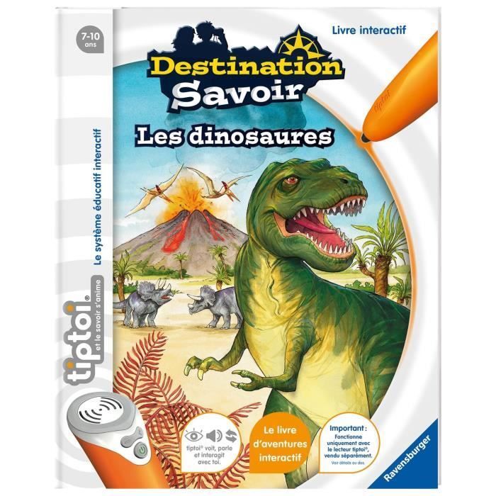 tiptoi®, Interaktiivinen kirja, Kohdetietoa: Dinosaurukset, Ikä 7+, Ravensburger