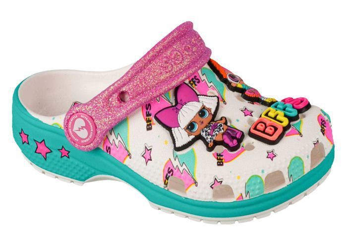 Flipflops - CROCS - Classic Clog LOL Surprise BFF - Wit - Meisje (Kinder) - Synthetisch (Croslite)