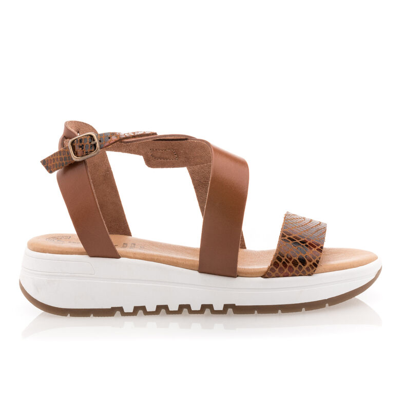 Brune sandaler / sko med åben tå til kvinder