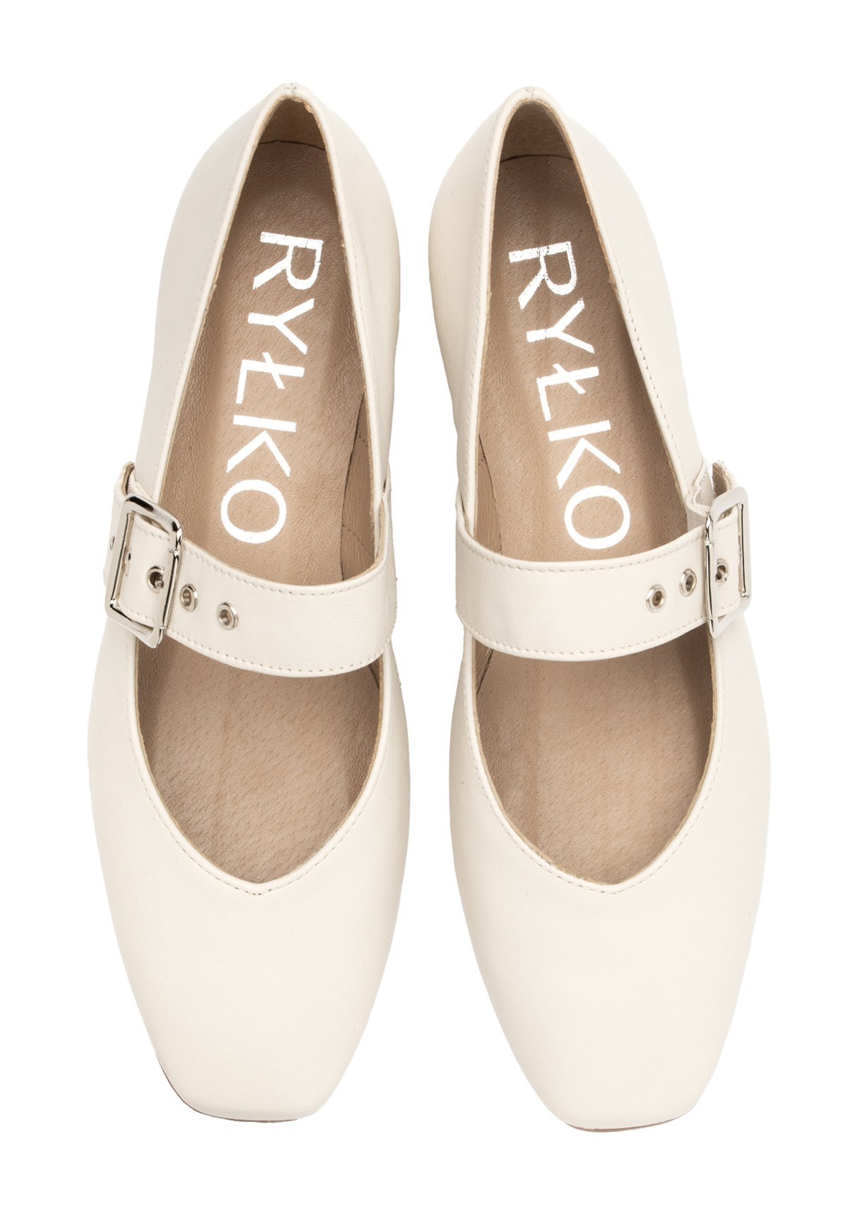 RYŁKO Ballerine con cinturino alla caviglia - beige