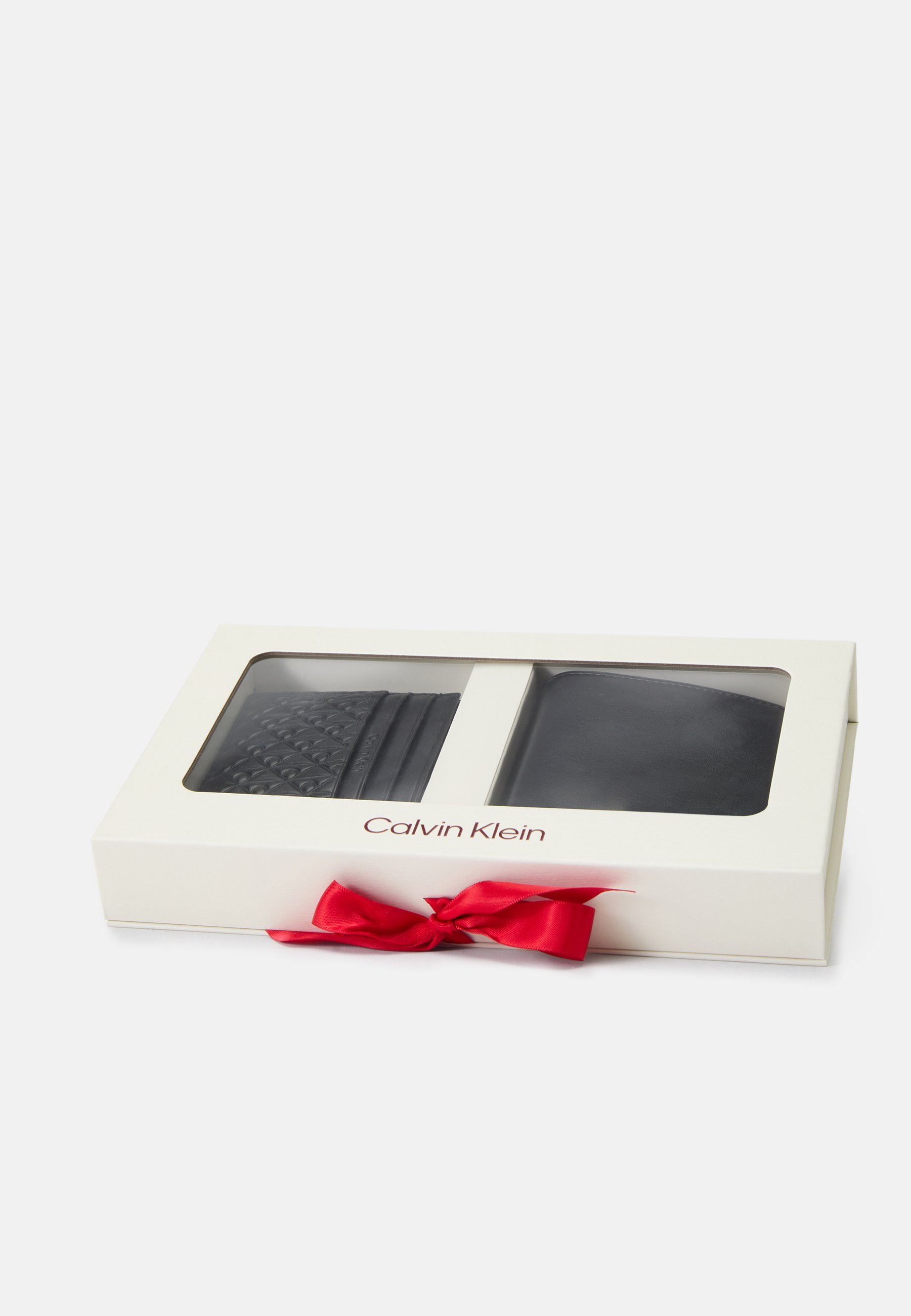 Calvin Klein EMBLEEMSET - Portemonnee - zwart/formeel grijs