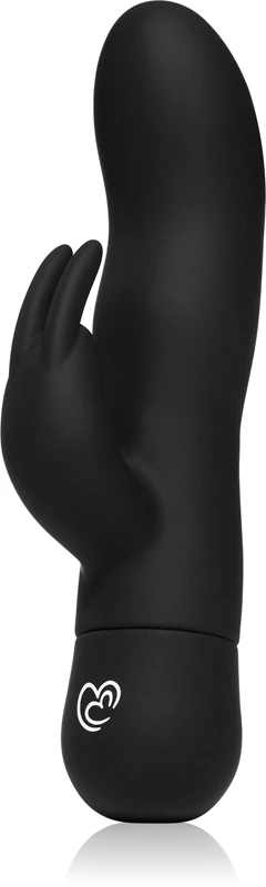 Vibrátor EasyToys Mad Rabbit Black so stimulátorom klitorisu