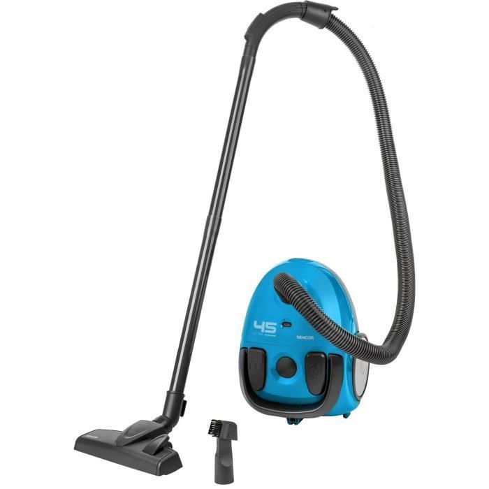 Aspirapolvere a cilindro con sacchetto - SENCOR - SVC 45BL-EUE3 - Motore ECO 850W - 79 dBA - 1,5L - Blu