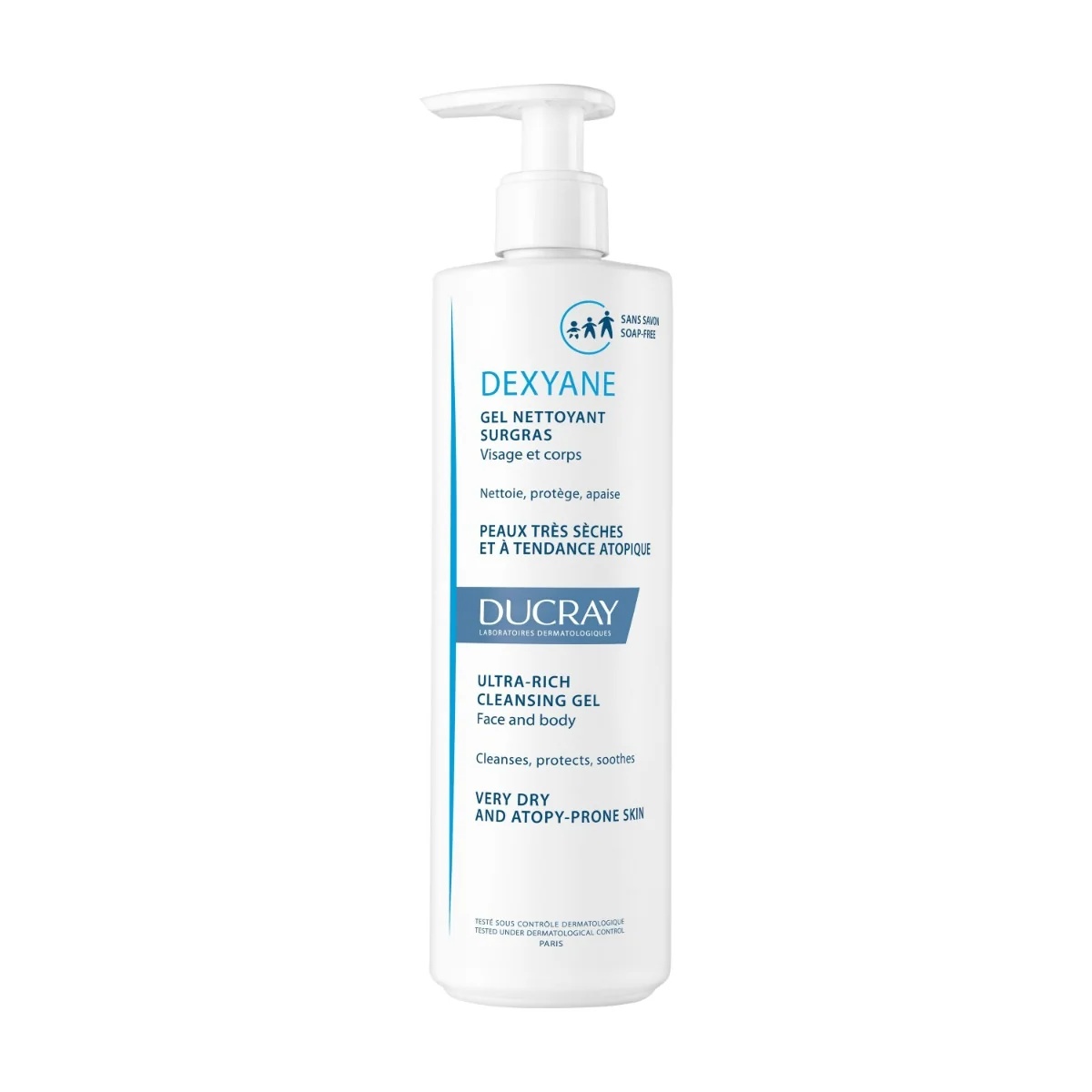 DUCRAY Ducray Dexyane Gel 400 ml Surgras Reinigungsgel für atopische Haut im Gesicht und am Körper