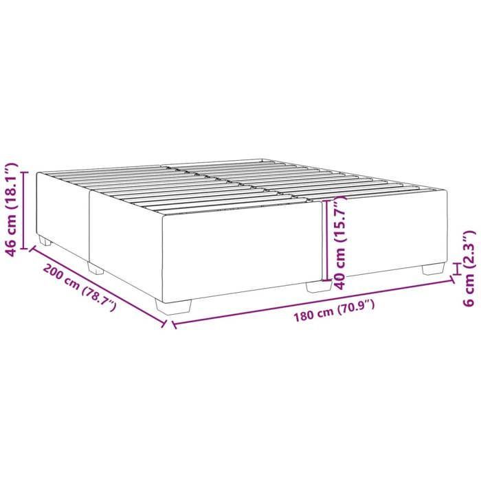 Cama CHIC para adultos, tamaño doble - 180x200 cm. Estructura de cama gris claro de 180x200 cm con tapizado de terciopelo. #Sara75220