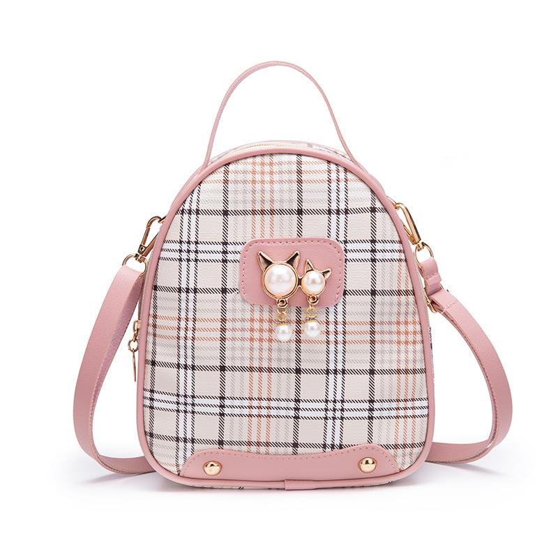 Sac à main femme 2020, nouveau style, pendentif perle, à carreaux, bandoulière, sac messager tendance, sac polyvalent, cadeau, petite pochette pour téléphone