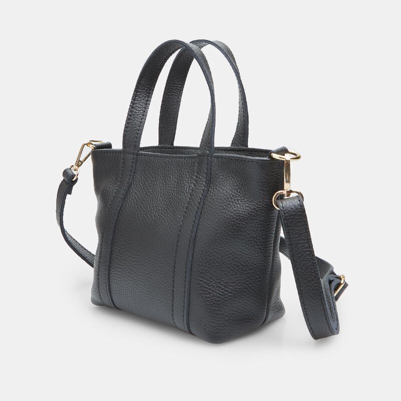 Mini shopper da donna w pelle