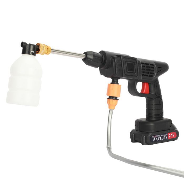 Limpiadora inalámbrica de alta presión - 300 W - 50 BAR - 2 baterías de 24 V/1500 mAh