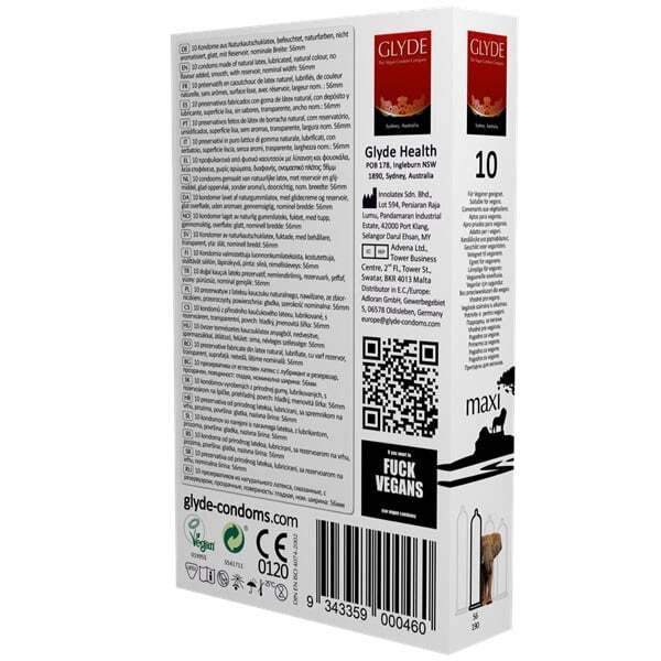 Veganské kondomy Glyde Ultra Extra Large & Wide, 10 ks | Zdraví | Superdrug