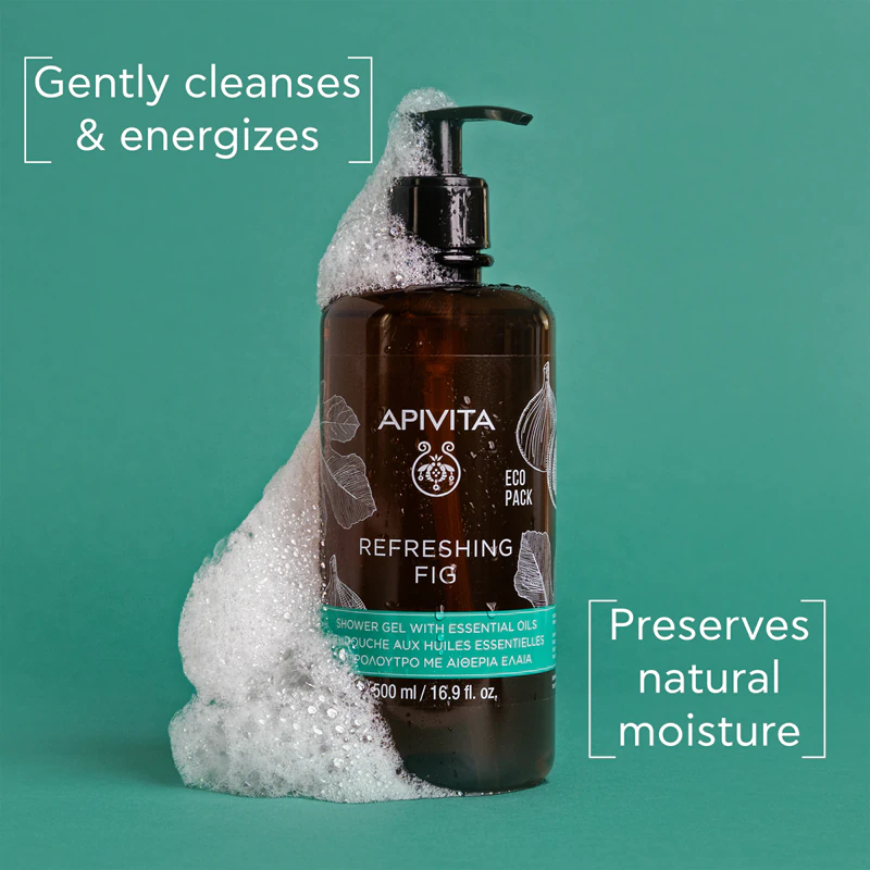 Apivita Refreshing Fig Shower Gel osviežujúci sprchový gél s esenciálnymi olejmi